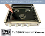 Stove Wrap RV Stove Top and Oven protectors for Furrion, Greystone, GE, Contoure triangle 3 burner stoves ONLY Stove Wrap