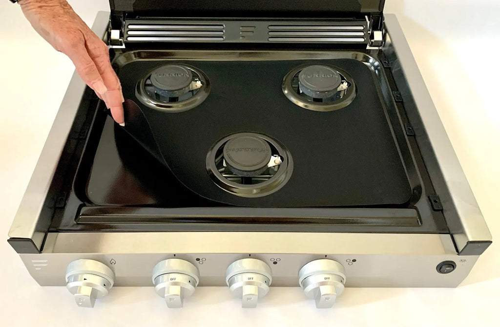 Stove Wrap RV Stove Top and Oven protectors for Furrion, Greystone, GE, Contoure triangle 3 burner stoves ONLY Stove Wrap